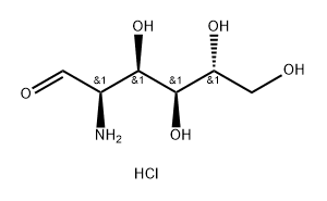 D-글루코사민-(6-3H(N))염산염 구조식 이미지