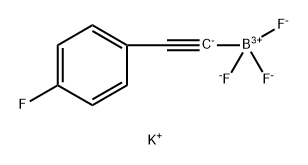 Potassium trifluoro((4-fluorophenyl)ethynyl)borate Structure