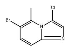 6-bromo-3-chloro-5-methylimidazo[1,2-a]pyridine Structure