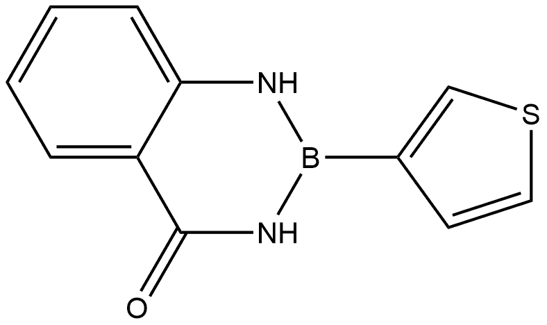 2-(Thiophen-3-yl)-2,3-dihydrobenzo[d][1,3,2]diazaborinin-4(1H)-one 구조식 이미지