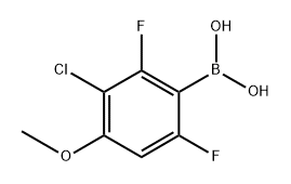 3-Chloro-2,6-difluoro-4-methoxyphenylboronic acid Structure