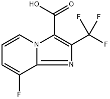 8-fluoro-2-(trifluoromethyl)imidazo[1,2-a]pyridine-3-carboxylic acid Structure