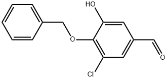 3-Chloro-5-hydroxy-4-(phenylmethoxy)benzaldehyde Structure