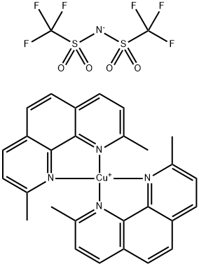 bis-(2,9-dimethyl-1,10-phenanthroline)copper(I) bis(trifluoromethanesulfonyl)imide 구조식 이미지