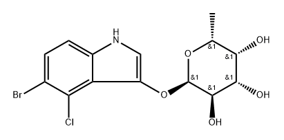 5-BROMO-4-CHLORO-3-INDOLYL--D-FUCOPYRANOSIDE 구조식 이미지