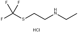 Ethyl-(2-trifluoromethylsulfanyl-ethyl)-ammonium chloride Structure