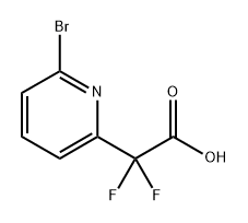 2-(6-bromopyridin-2-yl)-2,2-difluoroacetic acid Structure