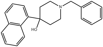 4-(1-Naphthalenyl)-1-(phenylmethyl)-4-piperidinol Structure