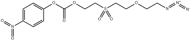 2-[2-(2-azido-ethoxy)ethylsulfonyl]ethyl 4-nitrophenyl carbonate Structure