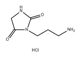 2,4-Imidazolidinedione, 3-(3-aminopropyl)-, hydrochloride (1:1) 구조식 이미지