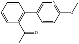 Ethanone, 1-[2-(6-methoxy-3-pyridinyl)phenyl]- Structure