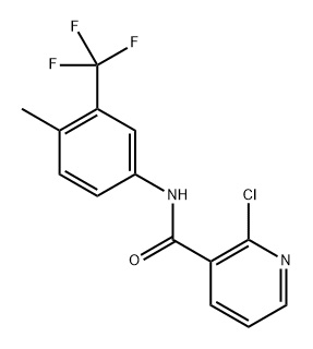 2-chloro-N-(4-methyl-3-(trifluoromethyl)phenyl)nicotinamide Structure