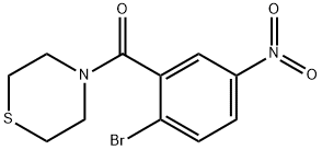 (2-Bromo-5-nitrophenyl)(thiomorpholino)methanone Structure