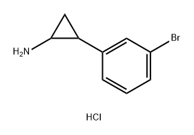 2-(3-bromophenyl)cyclopropanamine hydrochloride Structure