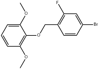 2-[(4-Bromo-2-fluorophenyl)methoxy]-1,3-dimethoxybenzene Structure