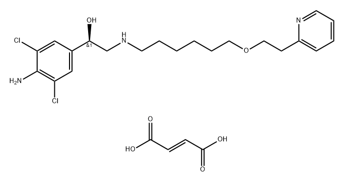 Picumeterol fumarate Structure