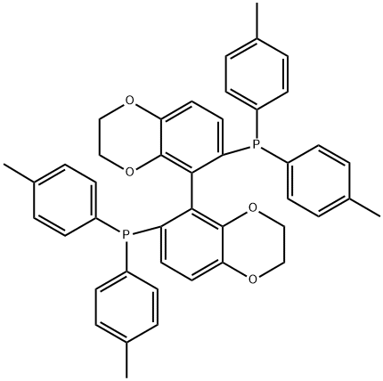 Phosphine, 1,1'-[(5R)-2,2',3,3'-tetrahydro[5,5'-bi-1,4-benzodioxin]-6,6'-diyl]bis[1,1-bis(4-methylphenyl)- Structure