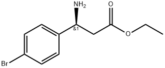 Benzenepropanoic acid, β-amino-4-bromo-, ethyl ester, (βS)- Structure