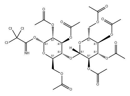 α-D-Cellobiose Heptaacetate Trichloroacetimidate Structure
