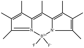 Boron, difluoro[2,3,4-trimethyl-5-[1-(3,4,5-trimethyl-2H-pyrrol-2-ylidene-κN)ethyl]-1H-pyrrolato-κN]-, (T-4)- Structure