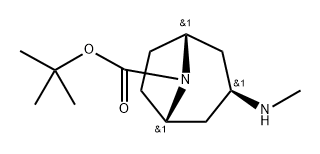 8-Azabicyclo[3.2.1]octane-8-carboxylic acid, 3-(methylamino)-, 1,1-dimethylethyl ester, (3-exo)- Structure