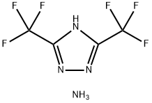 1H-1,2,4-Triazole, 3,5-bis(trifluoromethyl)-, ammonium salt (9CI) Structure