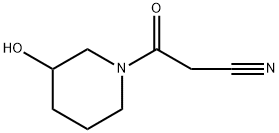 1-Piperidinepropanenitrile, 3-hydroxy-β-oxo- Structure