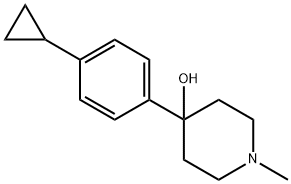 4-(4-cyclopropylphenyl)-1-methylpiperidin-4-ol Structure