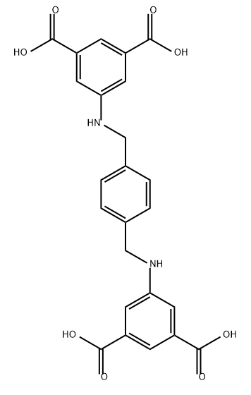 N. N '- bis (3', 5 '- dicarboxyphenyl) p-phenylenedimethylamine Structure