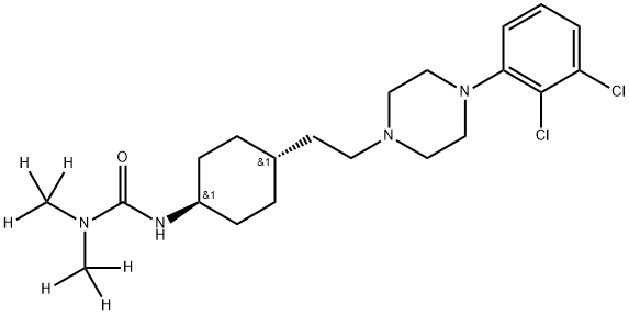 Cariprazine-d6 Structure