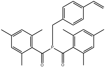 1,1′-[[(4-ethenylphenyl)methyl]phosphinidene]bis[1-(2,4,6-trimethylphenyl)]methanone, Structure