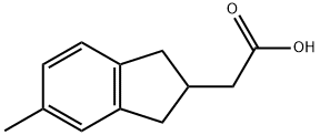 2-(5-methyl-2,3-dihydro-1H-inden-2-yl)acetic acid Structure