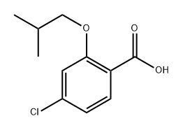 4-Chloro-2-isobutoxybenzoic acid Structure