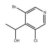 4-Pyridinemethanol, 3-bromo-5-chloro-α-methyl- 구조식 이미지