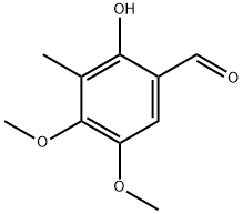 2-Hydroxy-4,5-dimethoxy-3-methylbenzaldehyde 구조식 이미지