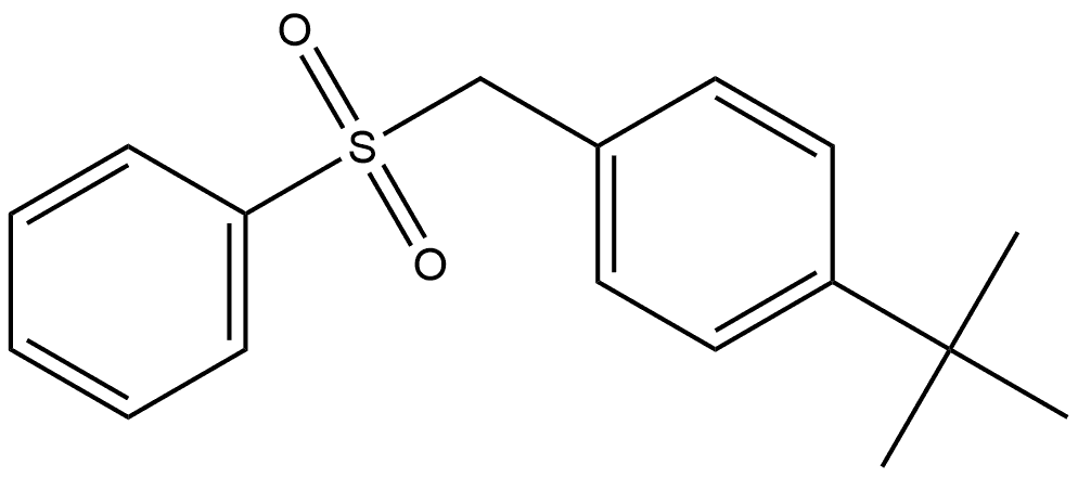 Benzene, 1-(1,1-dimethylethyl)-4-[(phenylsulfonyl)methyl]-, radical ion(1+) Structure