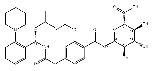 Repaglinide Acyl-β-D-glucuronide Structure