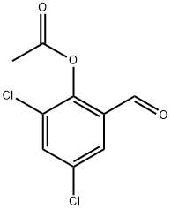 2,4-Dichloro-6-formylphenyl acetate Structure