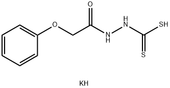Acetic acid, 2-phenoxy-, 2-(dithiocarboxy)hydrazide, potassium salt (1:1) Structure