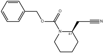 benzyl2-(cyanomethyl)piperidine-1-carboxylate Structure