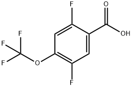 2,5-Difluoro-4-(trifluoromethoxy)benzoic acid Structure