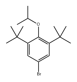 5-bromo-1,3-di-tert-butyl-2-isopropoxybenzene Structure