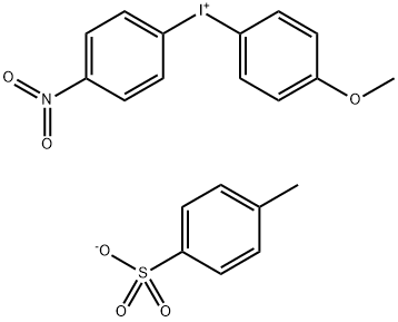 (4-Methoxyphenyl)(4-nitrophenyl)iodonium tosylate Structure