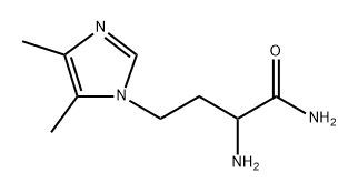 1H-Imidazole-1-butanamide, α-amino-4,5-dimethyl- Structure