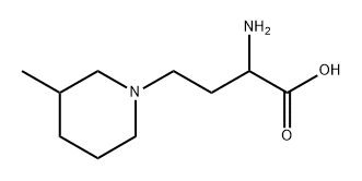 1-Piperidinebutanoic acid, α-amino-3-methyl- 구조식 이미지