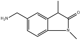 5-Aminomethyl-1,3-dimethyl-1,3-dihydro-indol-2-one Structure