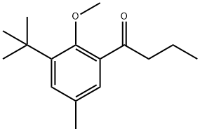 1-[3-(1,1-Dimethylethyl)-2-methoxy-5-methylphenyl]-1-butanone Structure