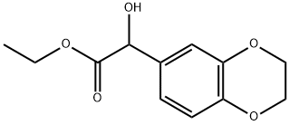 Ethyl 2,3-dihydro-α-hydroxy-1,4-benzodioxin-6-acetate Structure