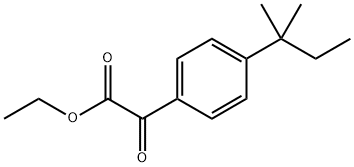 Ethyl 4-(1,1-dimethylpropyl)-α-oxobenzeneacetate Structure