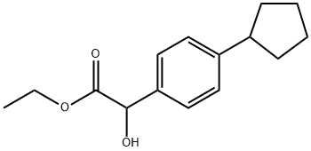 Ethyl 4-cyclopentyl-α-hydroxybenzeneacetate Structure